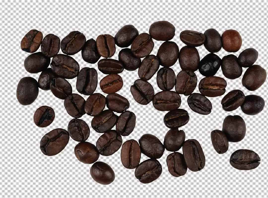 Free Premium PNG Flying coffee beans