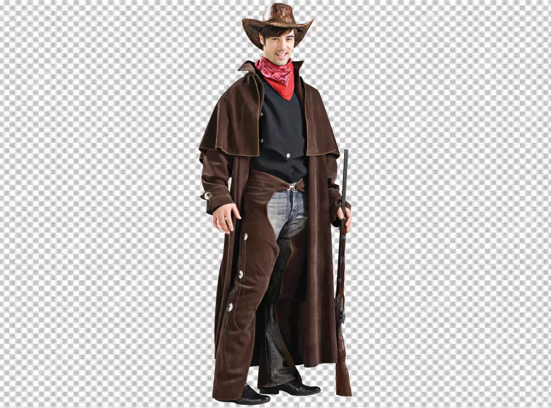 Free Premium PNG Cowboy photorealistic environment