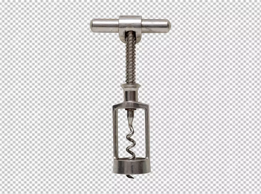 Free Premium PNG corkscrew for opening wine bottles, with and gears on  background PNG