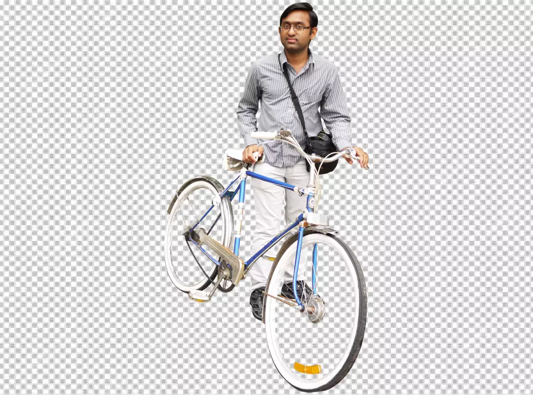 Free Premium PNG Thumbnail design with Cyclist riding a bicycle PNG