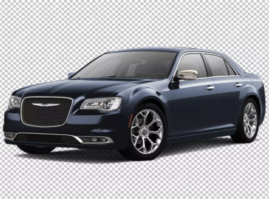 Free Premium PNG Chrysler car drack blue color transparent background 