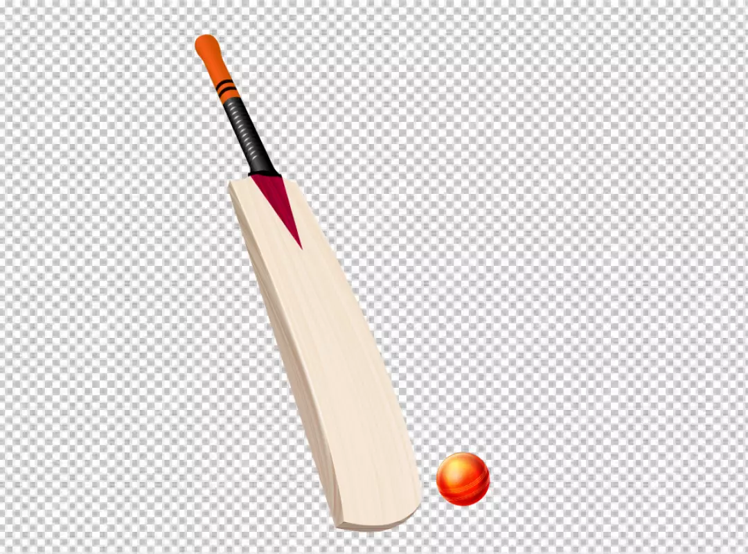 Free Premium PNG Bat ball isolated on transparent BG