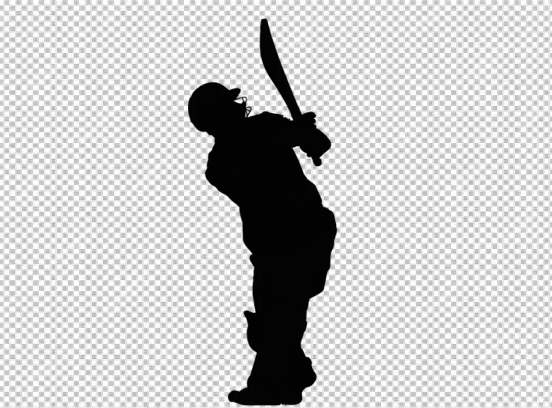 Free Premium PNG A sketch of a cricket player