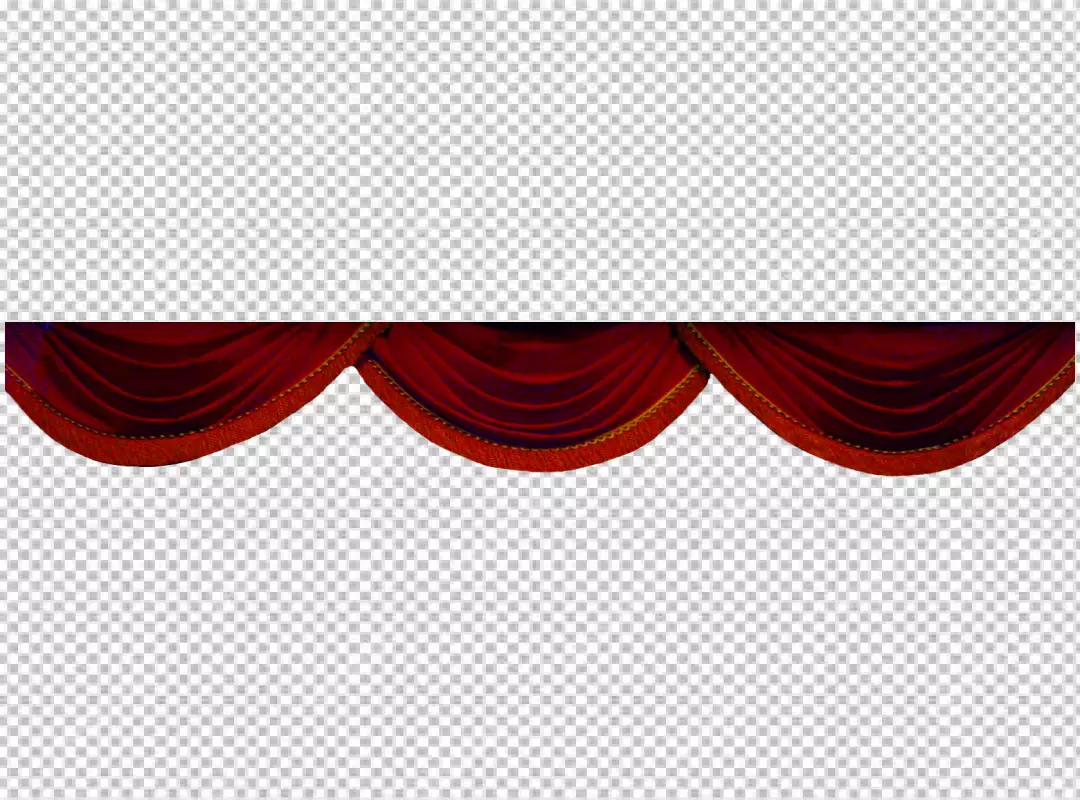 Free Premium PNG Fantastic set of red curtains with different 