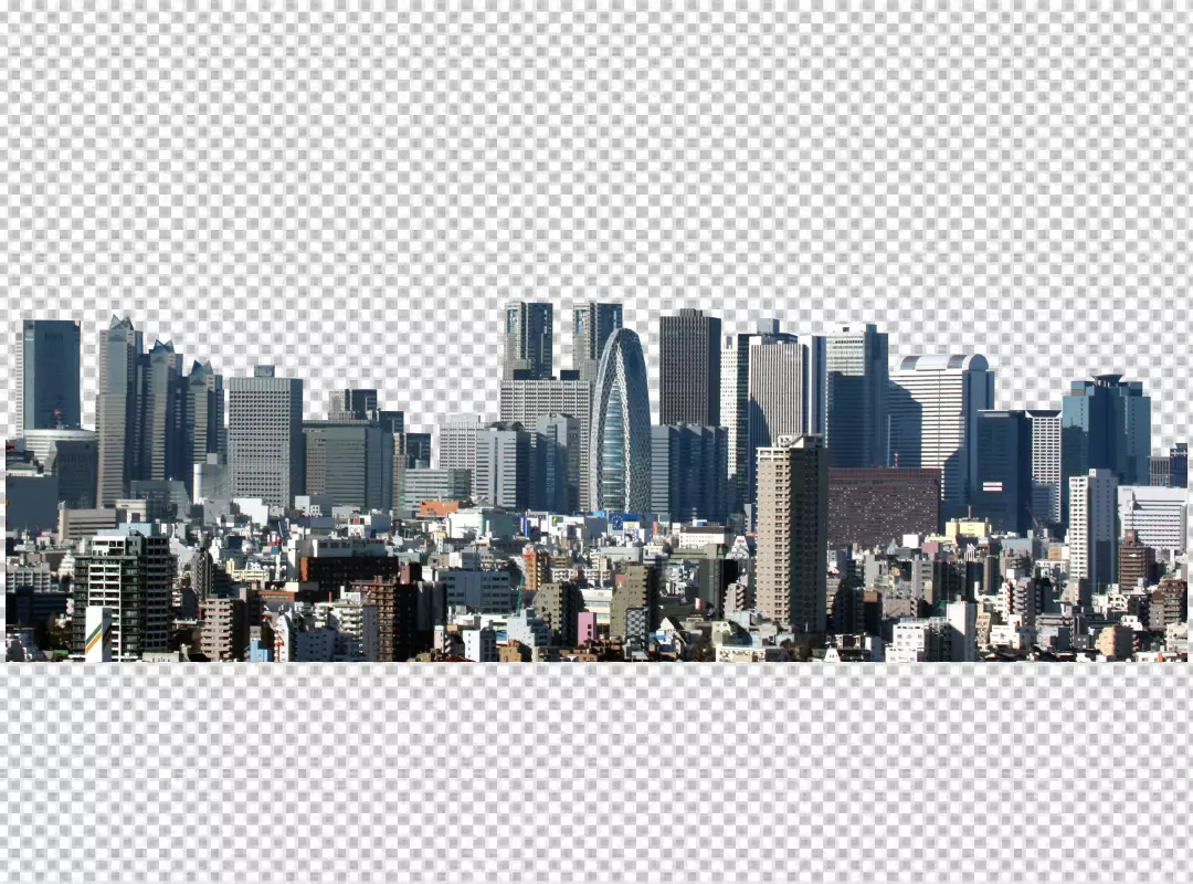 Free Premium PNG Set of building on png background