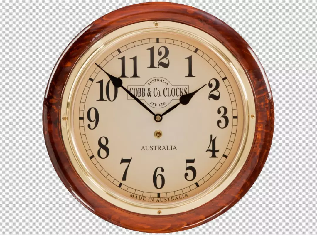 Free Premium PNG A clock on a wall transparent background