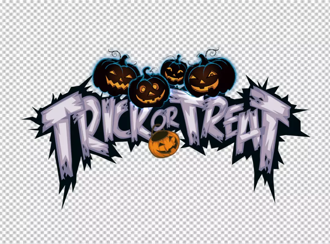 Free Premium PNG Halloween pumpkin Trick Or Treat