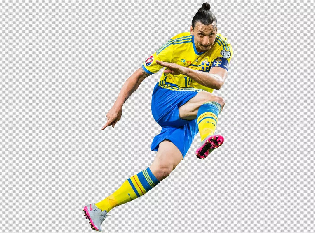 Free Premium PNG Zlatan Ibrahimovic uniqu Kick style