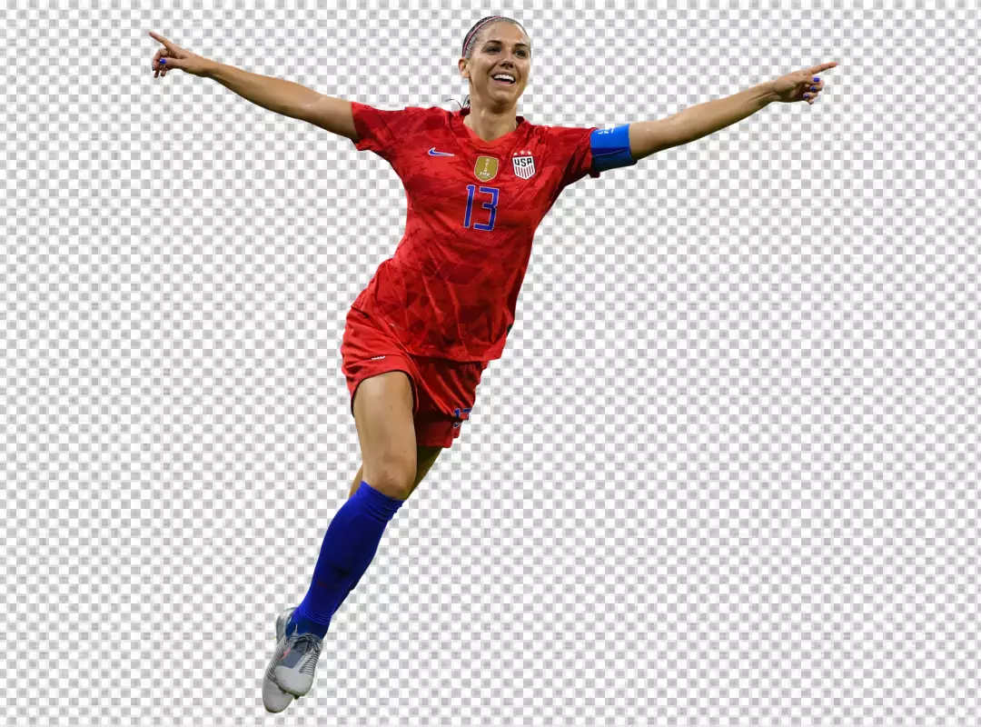 Free Premium PNG Alex Morgan USA Women former soccer player