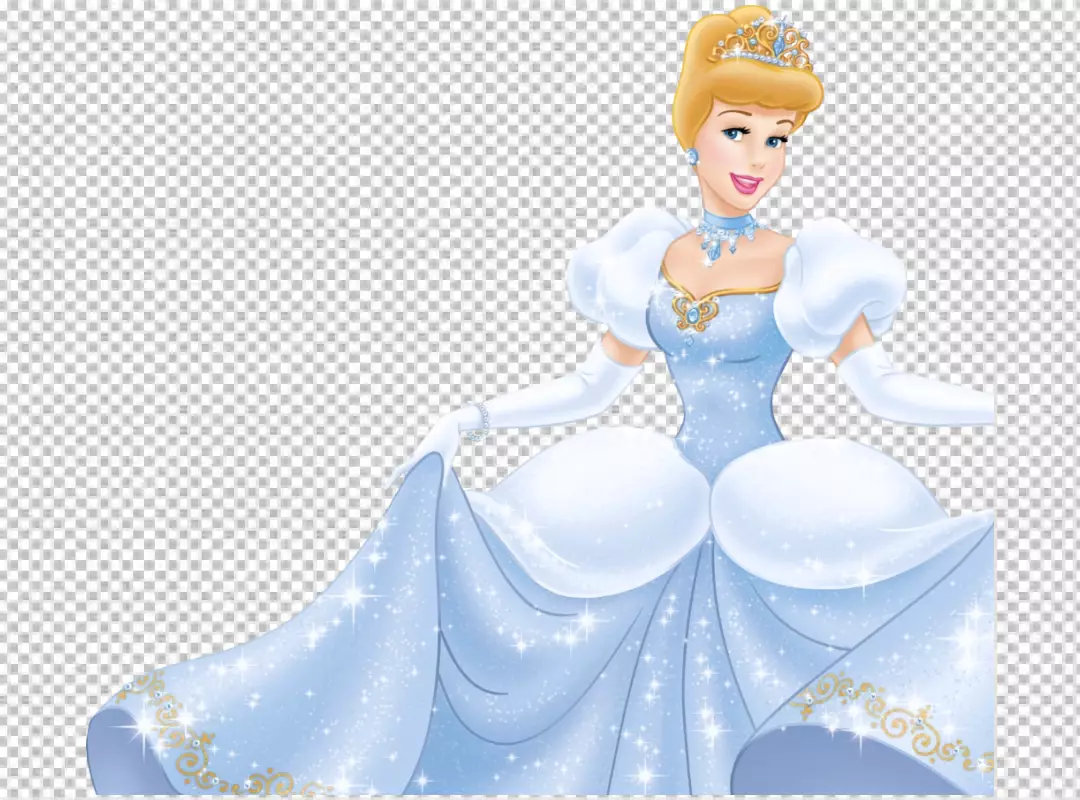 Free Premium PNG Cinderella cartoon character 