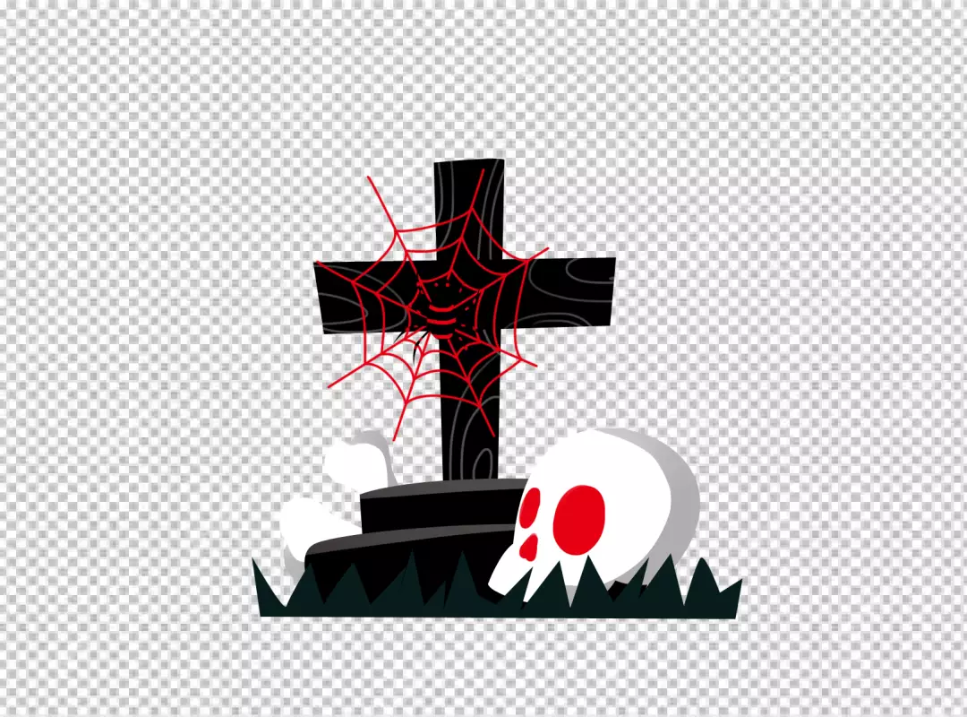 Free Premium PNG Halloween Decoration with cross png