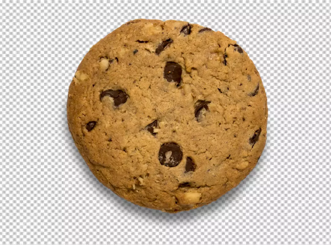 Free Premium PNG Tasty chocolate chips cookies  top view