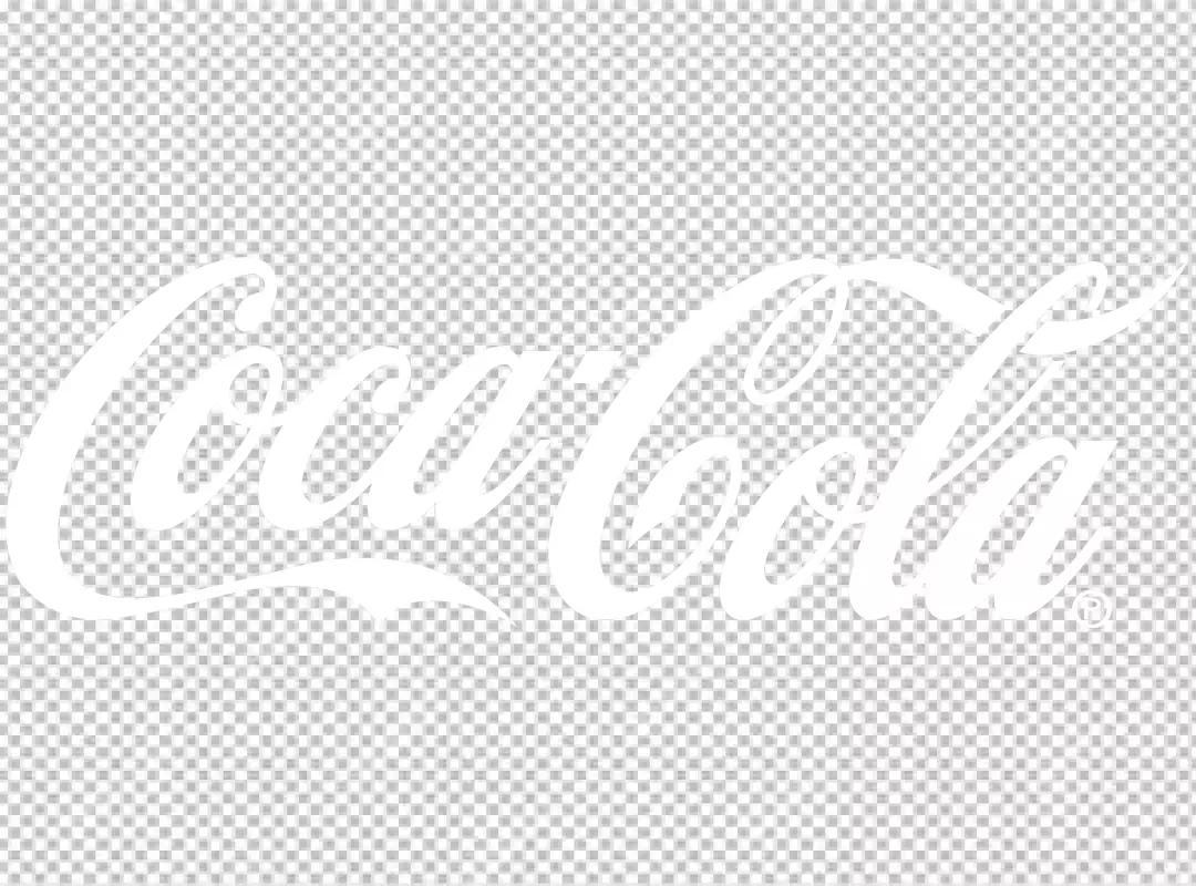 Free Premium PNG Cocacola logo white color