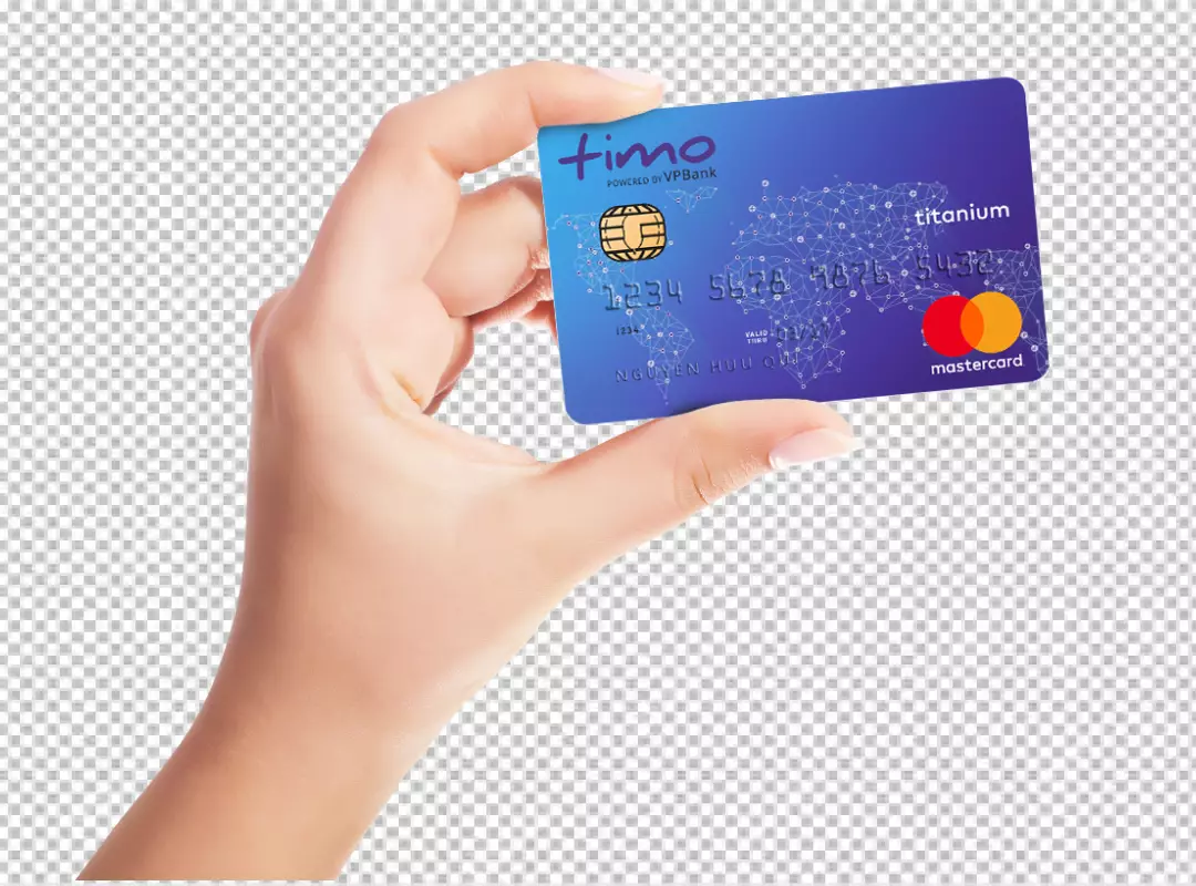 Free Premium PNG Isometric glass effect credit card PNG