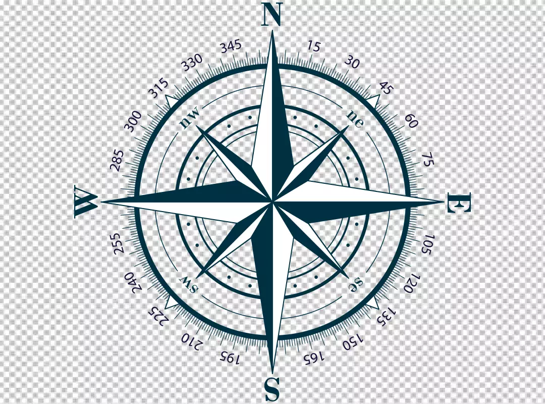 Free Premium PNG Hand drawn map compass background PNG