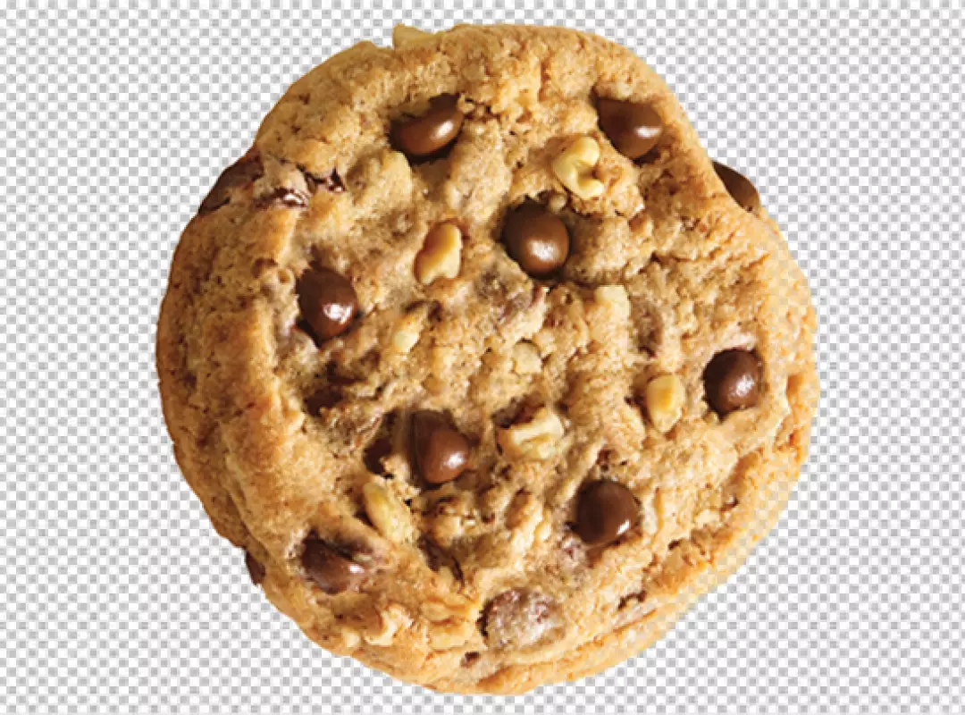 Free Premium PNG Tasty chocolate chips cookies  top view PNG