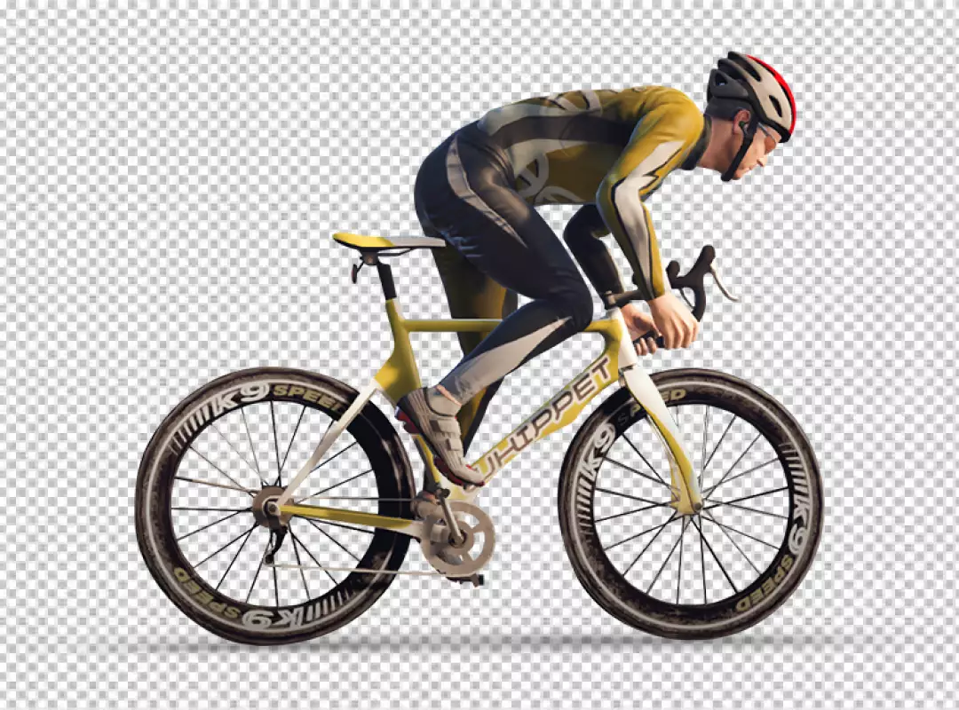 Free Premium PNG Sports man riding bike  transparent background png