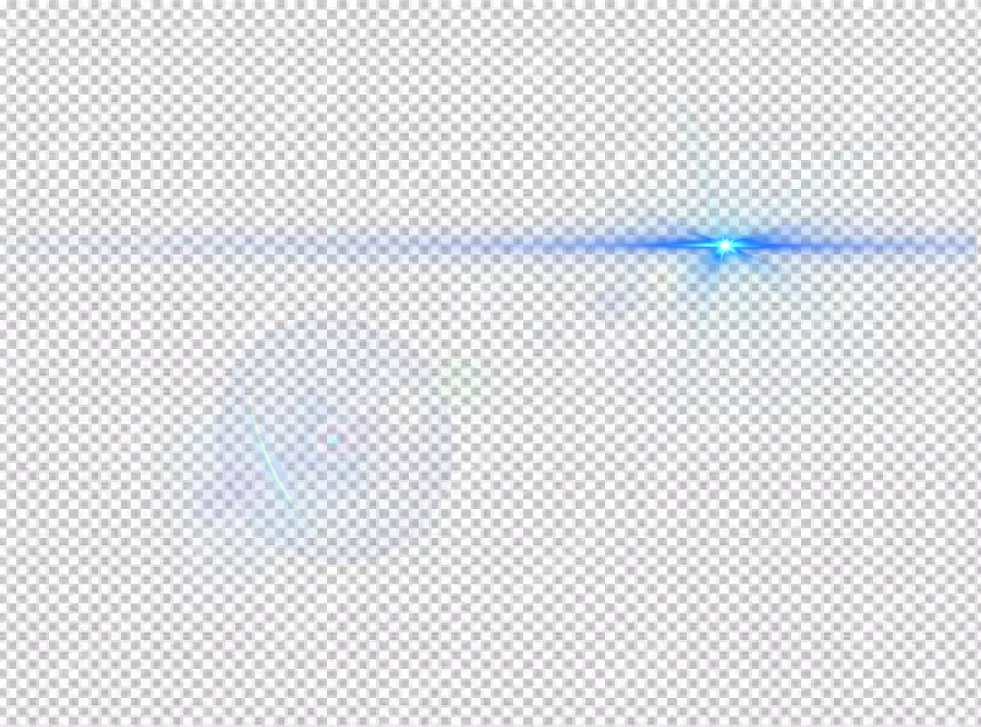 Free Premium PNG Front Blue Lens Flare light effects 13