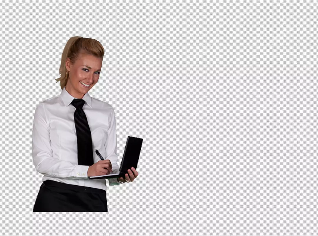 Free Premium PNG waiter holding something PNG BG