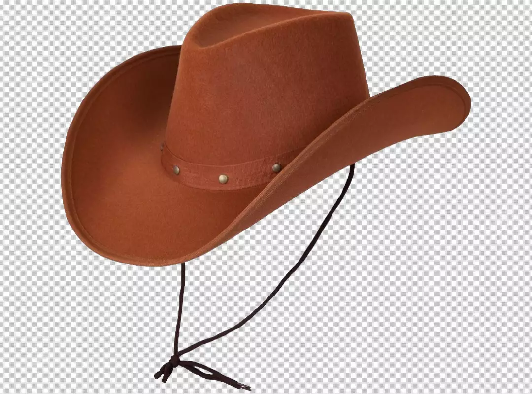 Free Premium PNG Brown cowboy hat  PNG