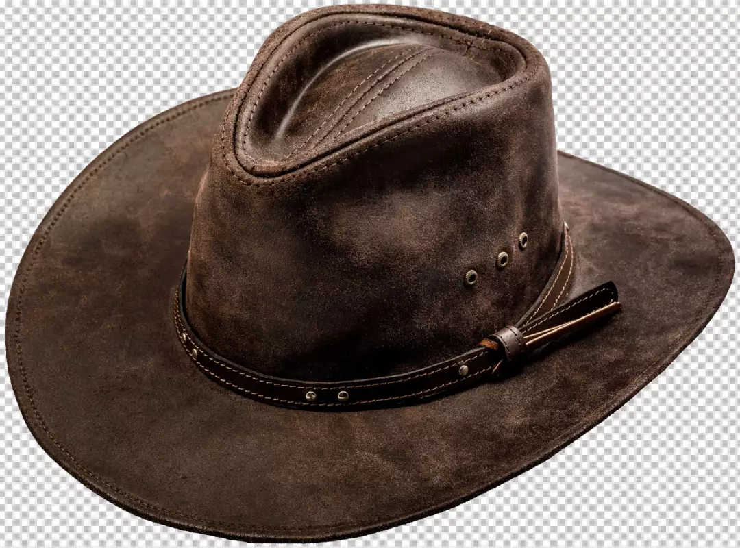 Free Premium PNG Cowboy hat and mustache on transparent bg