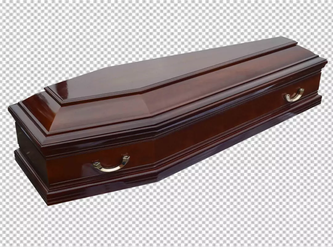 Free Premium PNG PNG Black Coffin with Skeleton Hands Isolated