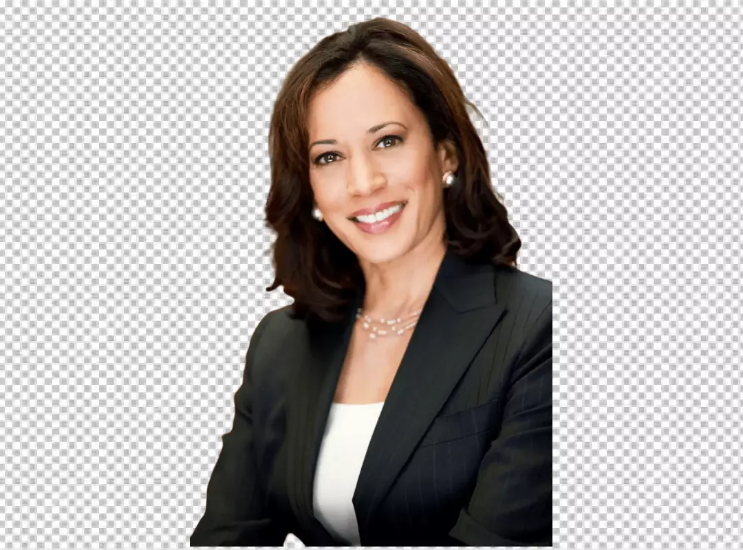 Free Premium PNG Kamala Harris looking on camara