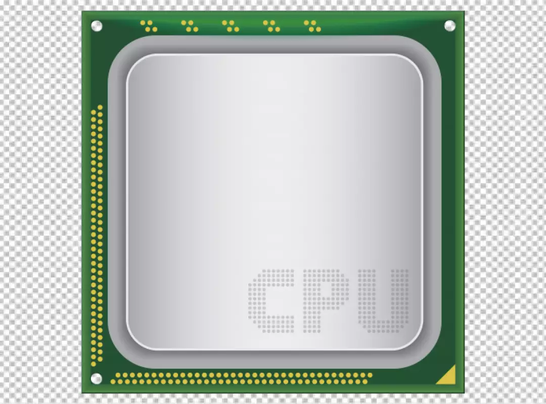 Free Premium PNG CPU Frame isolated transparent background