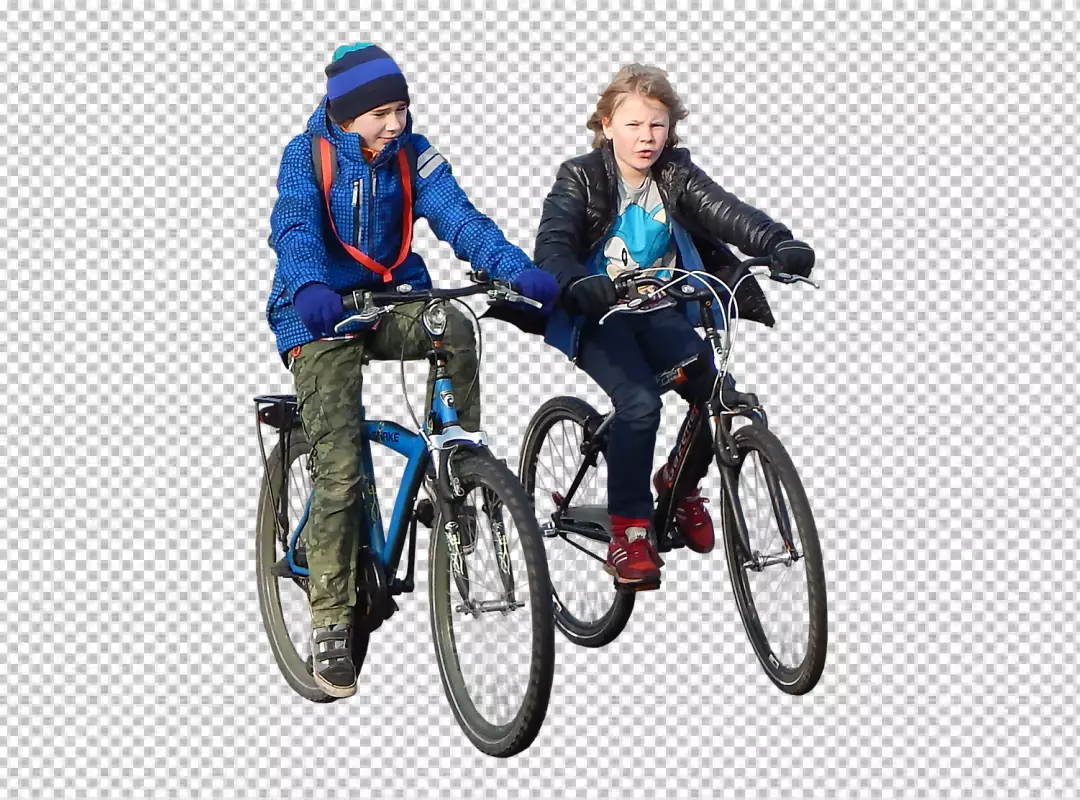 Free Premium PNG design with Cyclist riding a bicycle