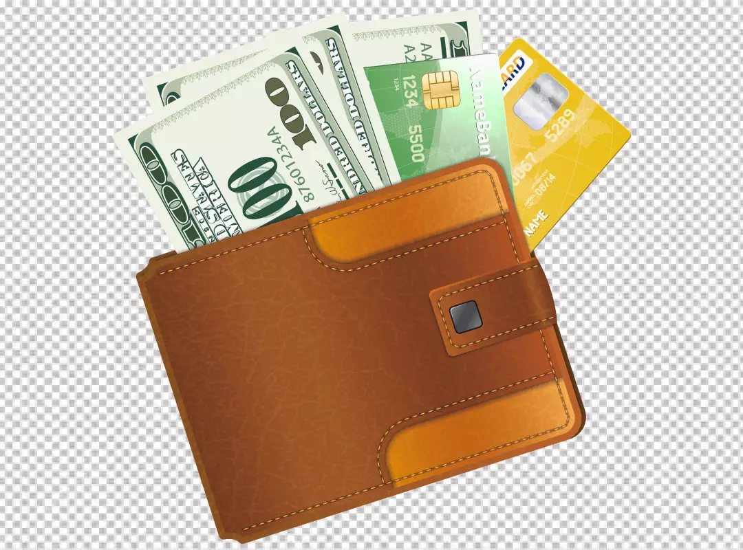 Free Premium PNG Money with credit card transparent background PNG