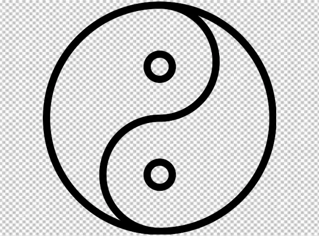 Free Premium PNG The icon of harmony equilibrium and dualistic forces