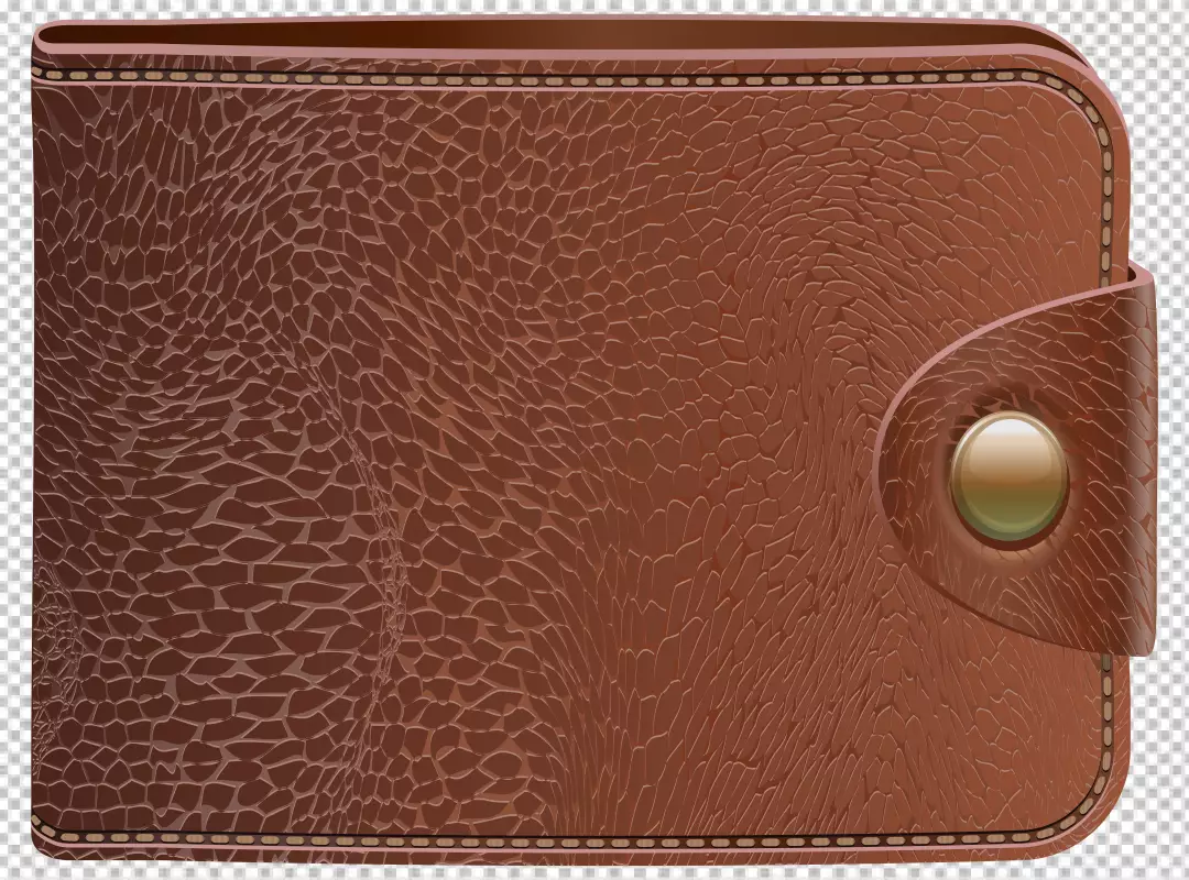 Free Premium PNG Brown leather wallet product Design