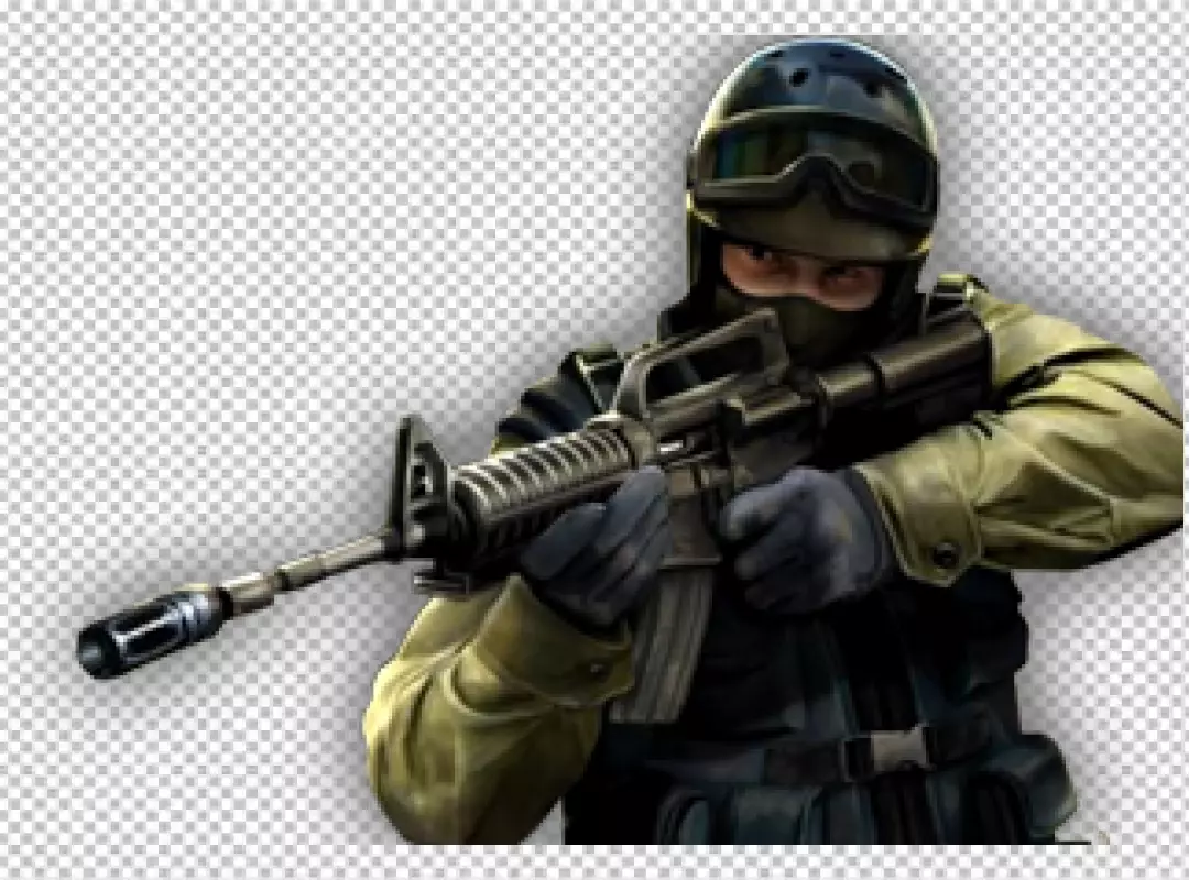 Free Premium PNG Medium shot soldier in zone