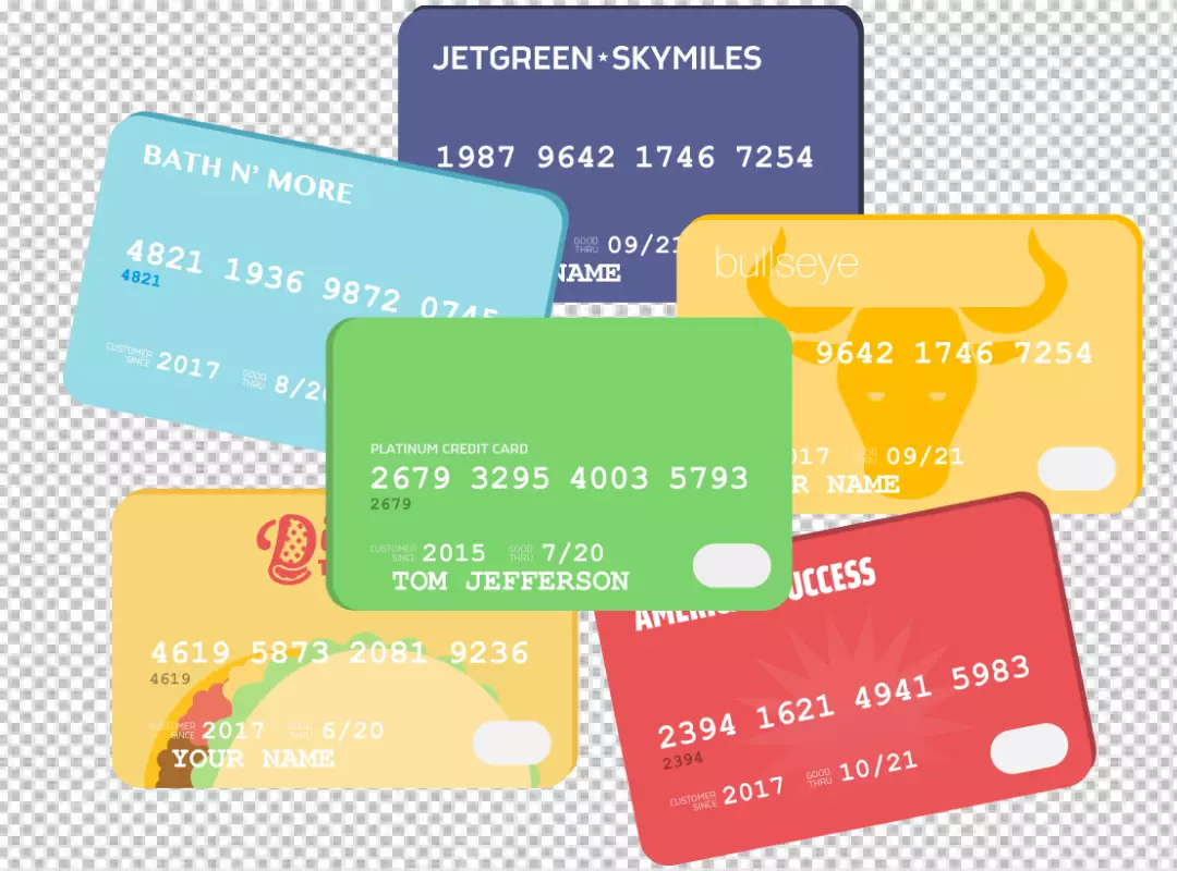 Free Premium PNG Credit Text Isolated on Transparent 