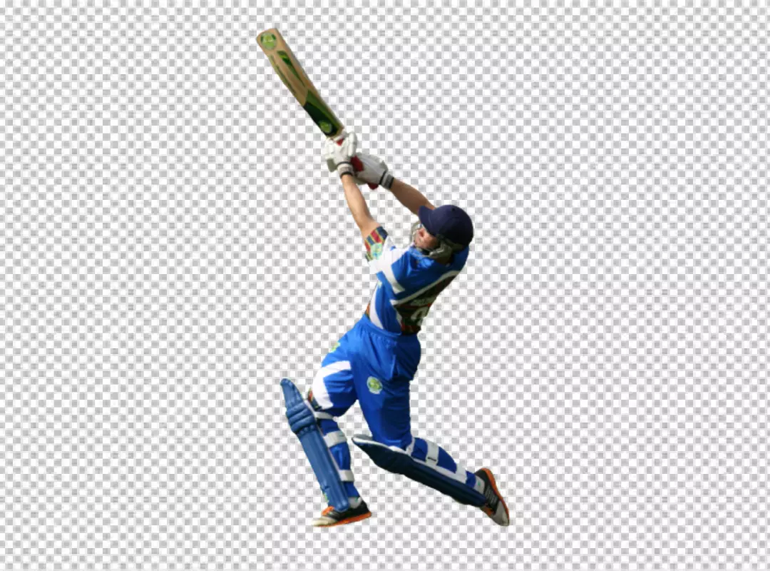 Free Premium PNG Batsman playing cricket transparent background 