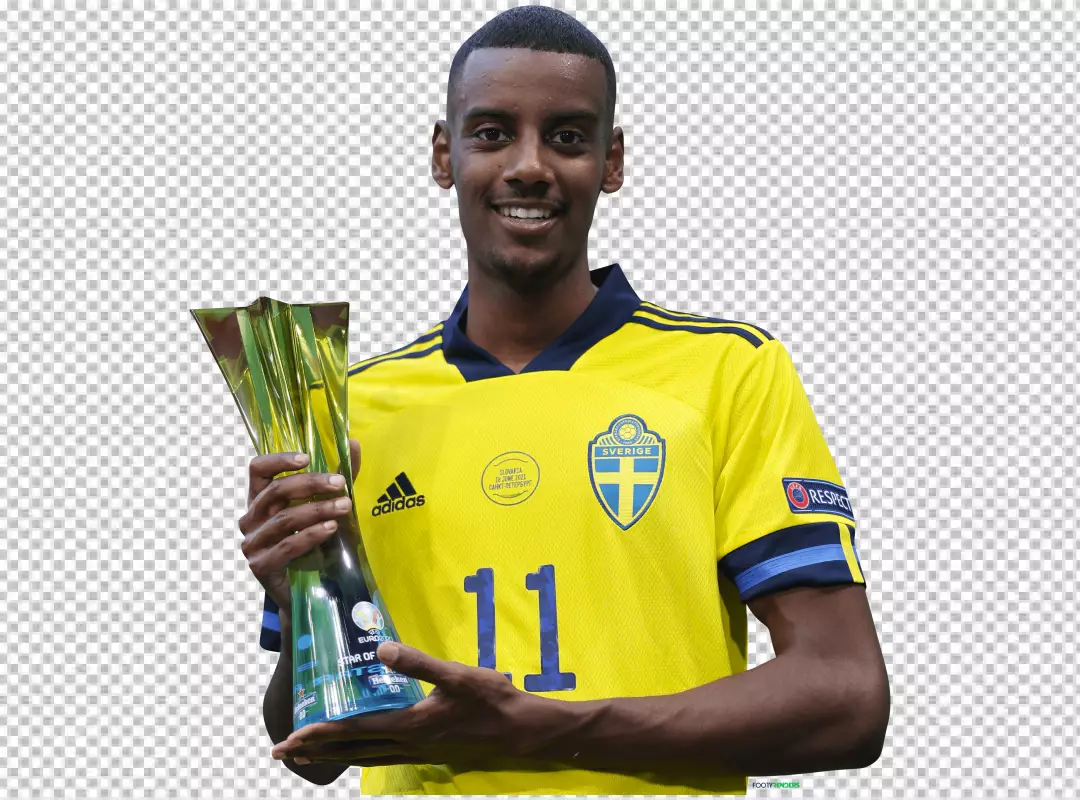 Free Premium PNG Alexander Isak is a Swedish professional footballer who plays as a striker for Premier League club Newcastle United and the Sweden national team