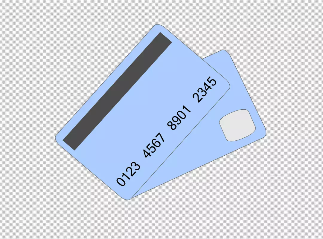 Free Premium PNG Modern credit card design  transparent BG