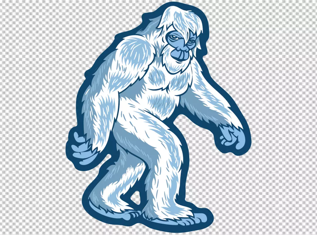 Free Premium PNG Yeti looking