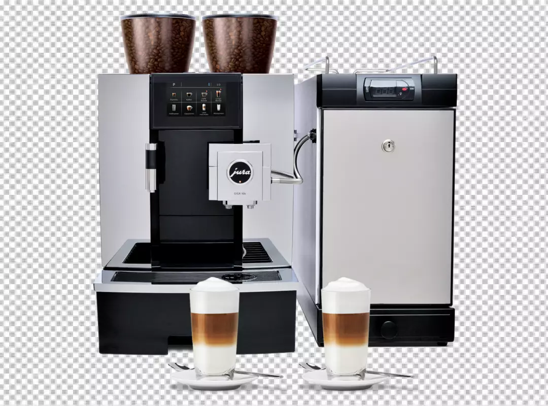 Free Premium PNG Hands installing filter into coffee maker transparent background 