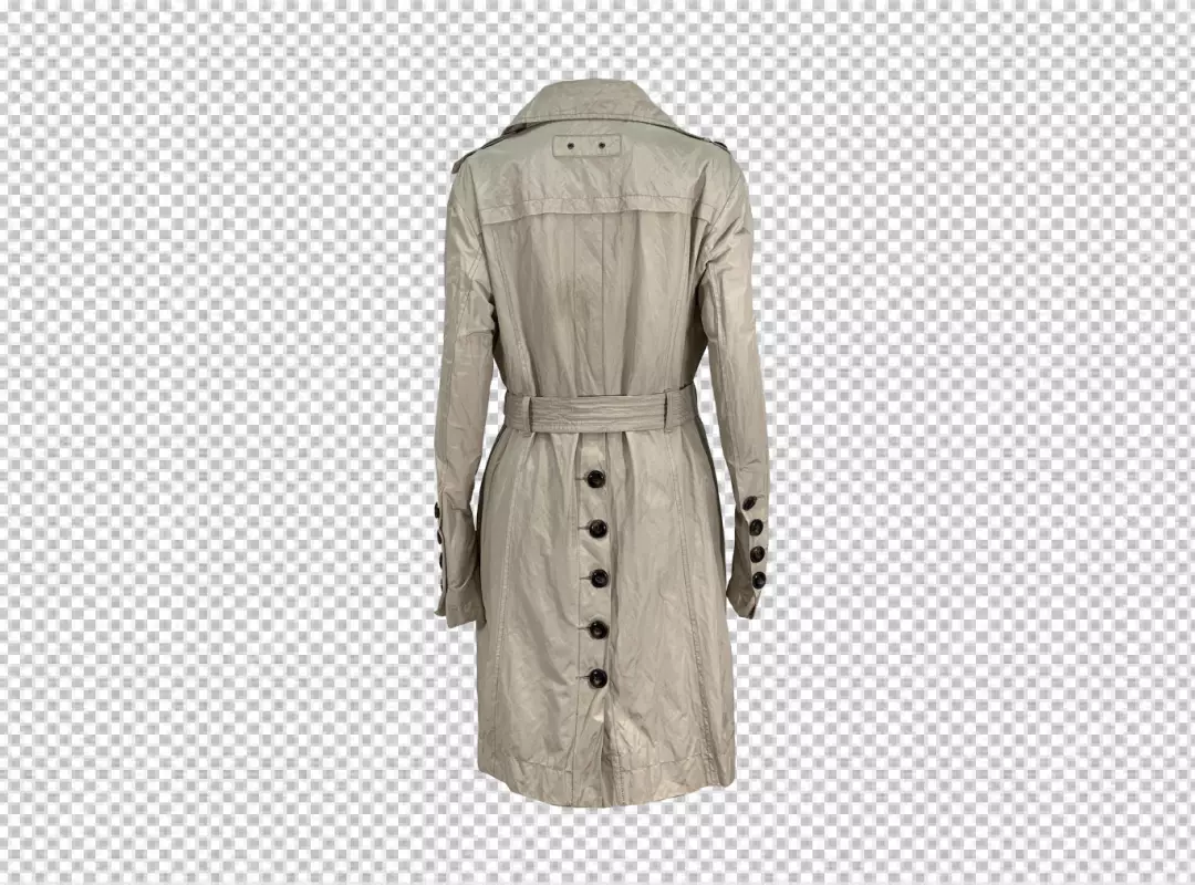 Free Premium PNG Leady coat back side PNG