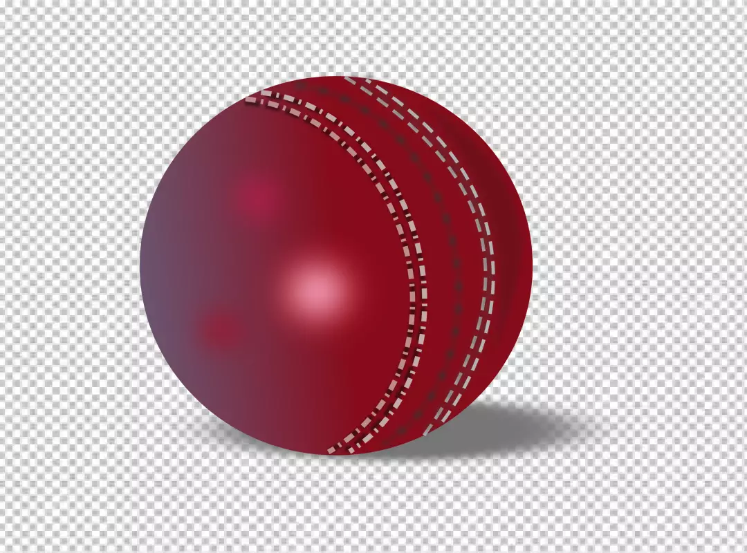 Free Premium PNG Red leather ball on transparent 