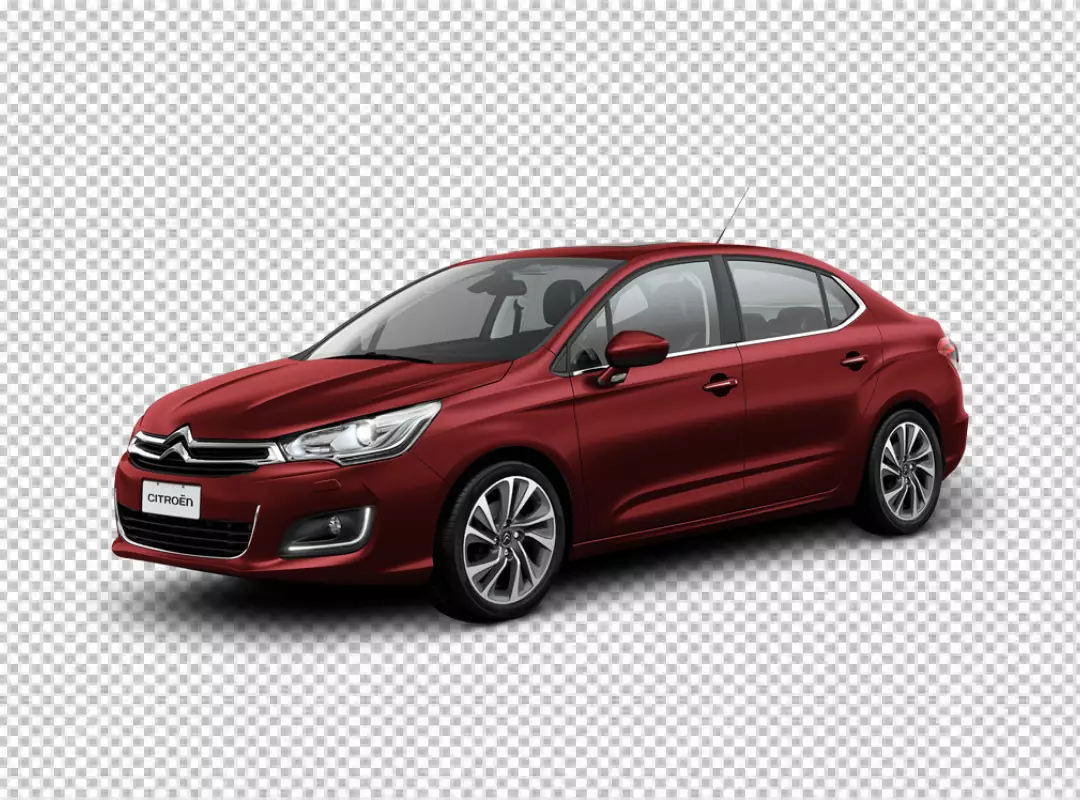 Free Premium PNG RED color citroen transparent car