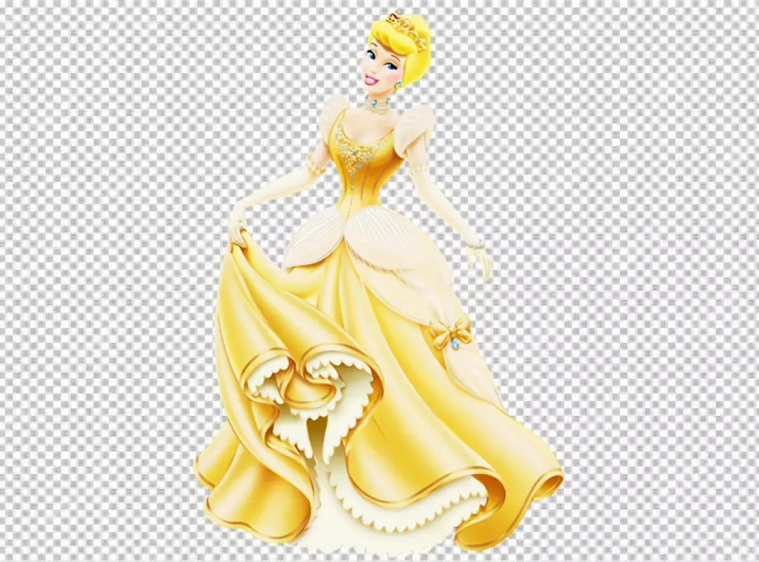 Free Premium PNG Cinderella fairytale character png