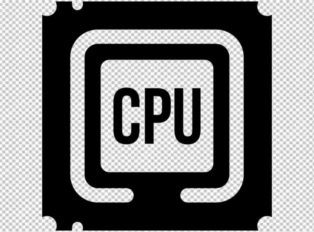 Free Premium PNG CPU Frame isolated transparent background PNG