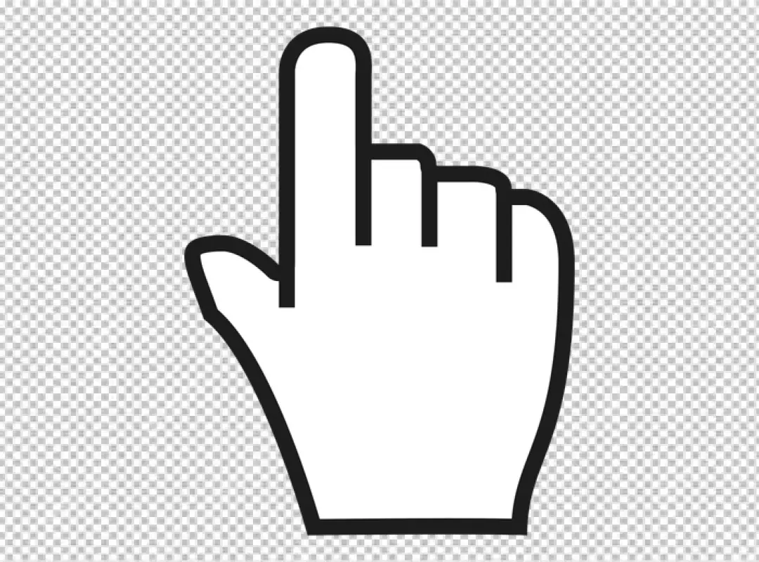 Free Premium PNG Computer mouse click pointer cursor arrow flat