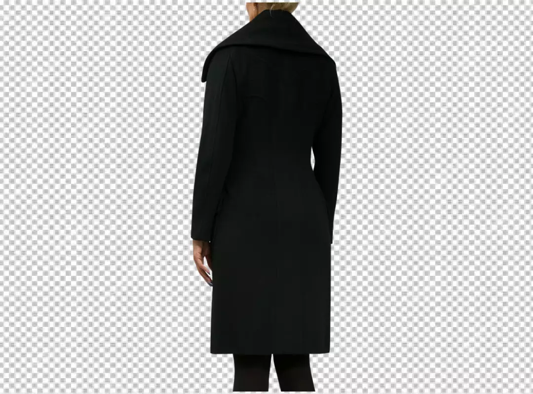 Free Premium PNG Black coat transparent BG