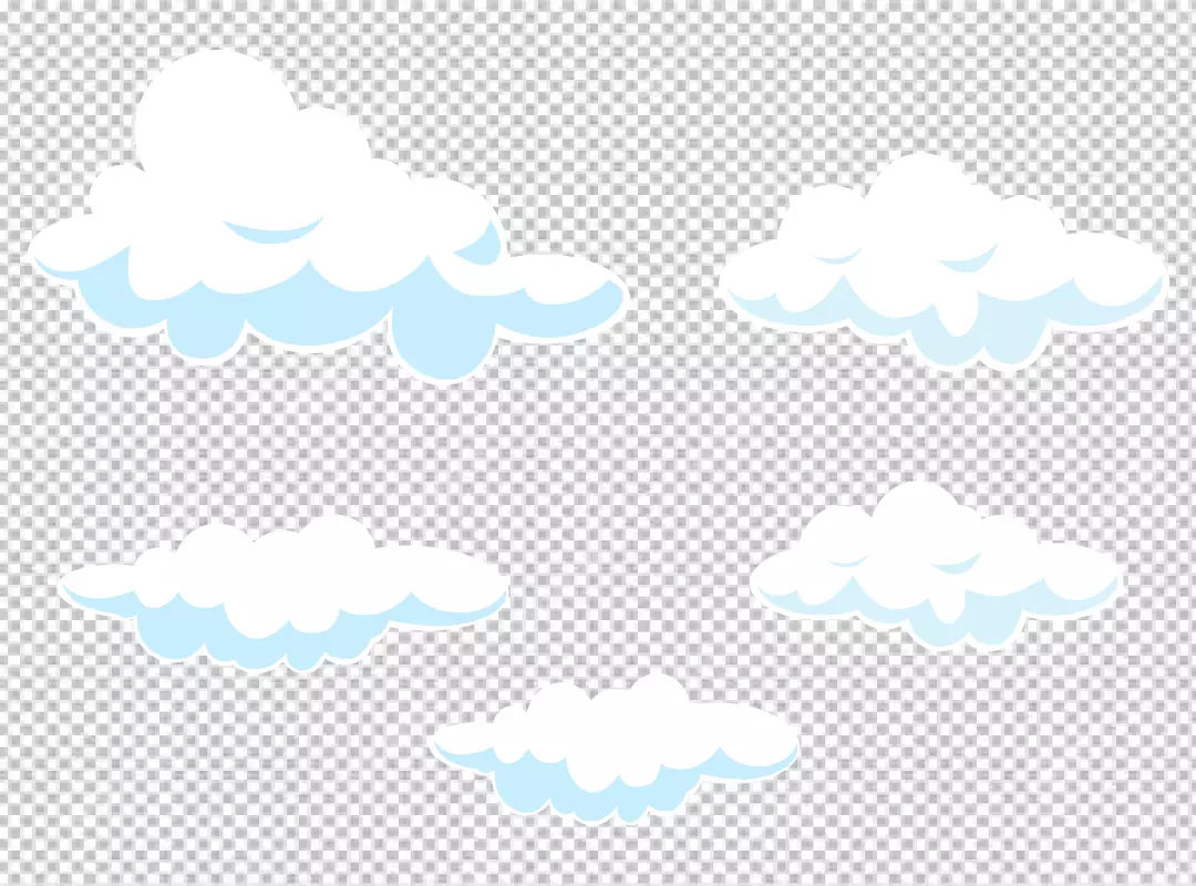 Free Premium PNG Cloud PNG  Set on Transparent Background