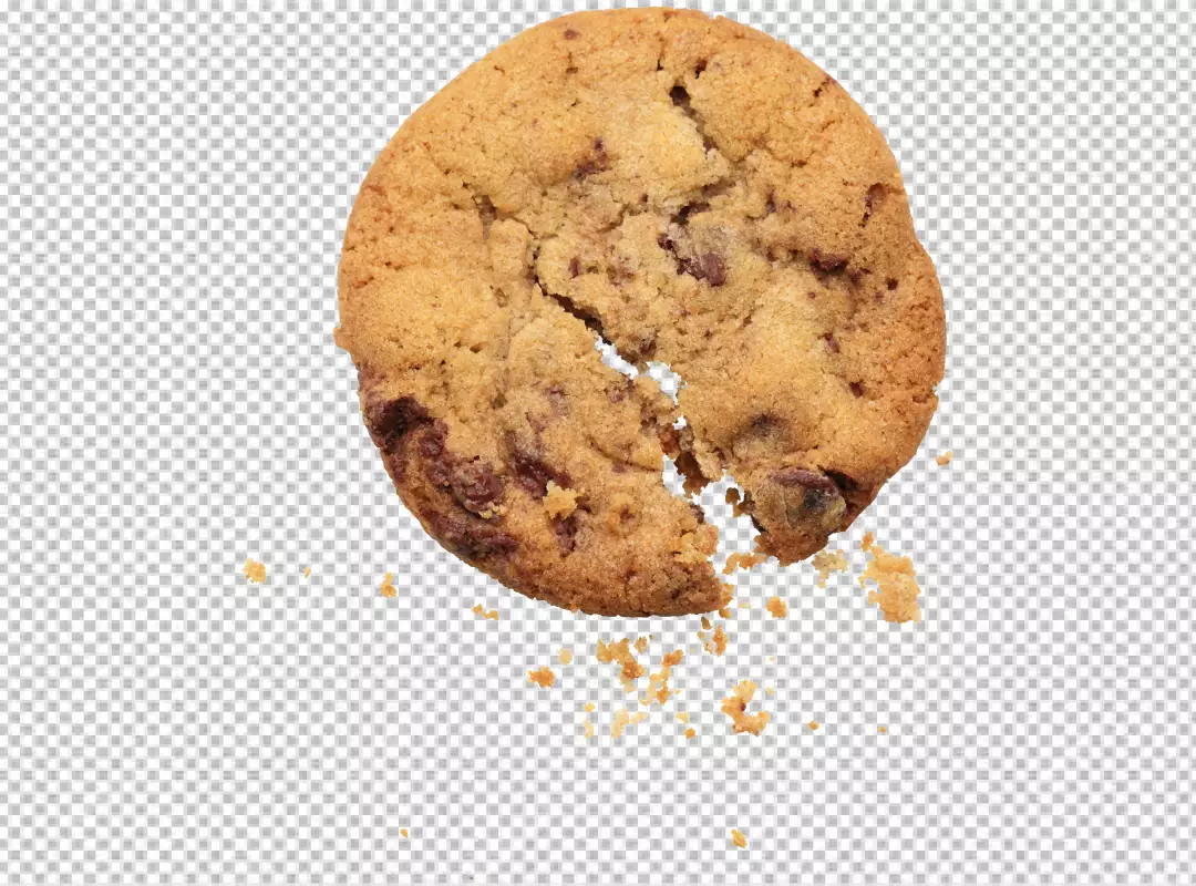 Free Premium PNG Stack of cholates chip cookies falling on png background