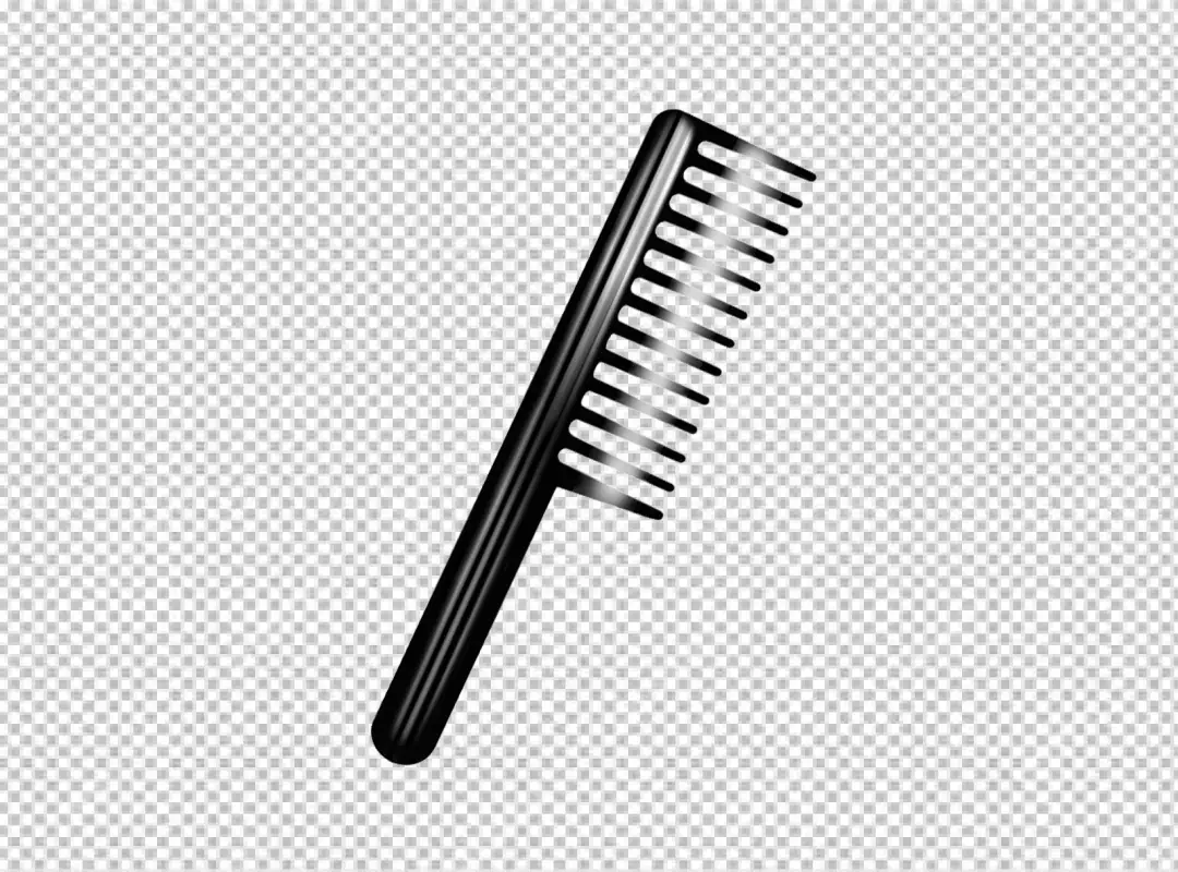 Free Premium PNG Plastic closeup horizontal white accessory comb