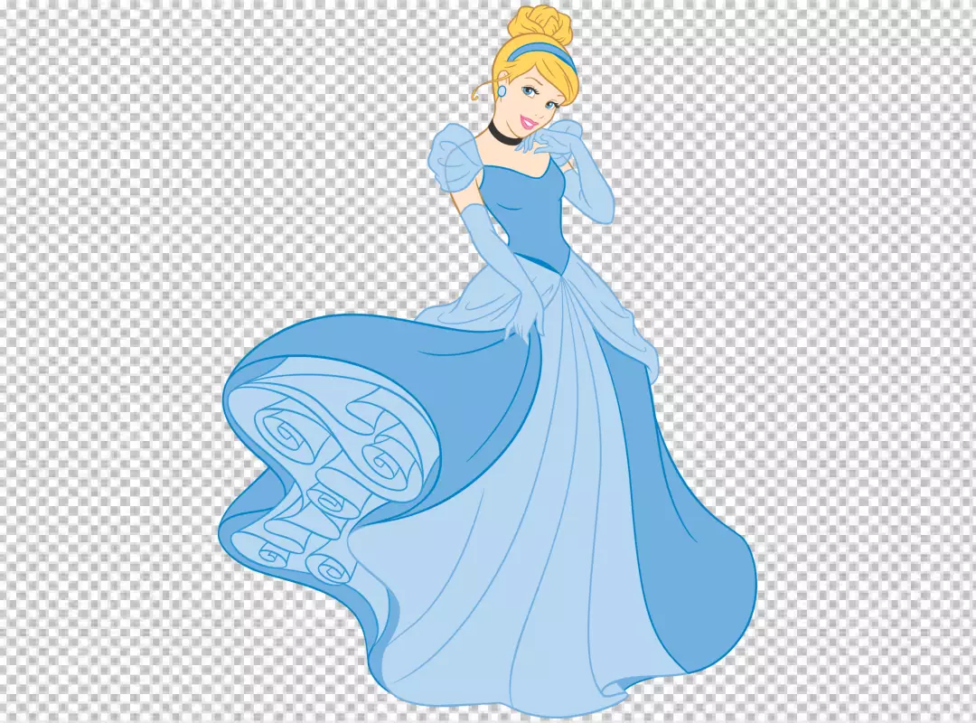 Free Premium PNG Cinderella fairytale character transparent background 